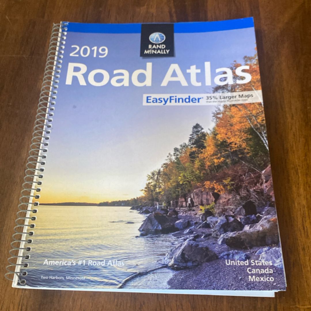 2019 Road Atlas Midsize Easy Finder - Spiral