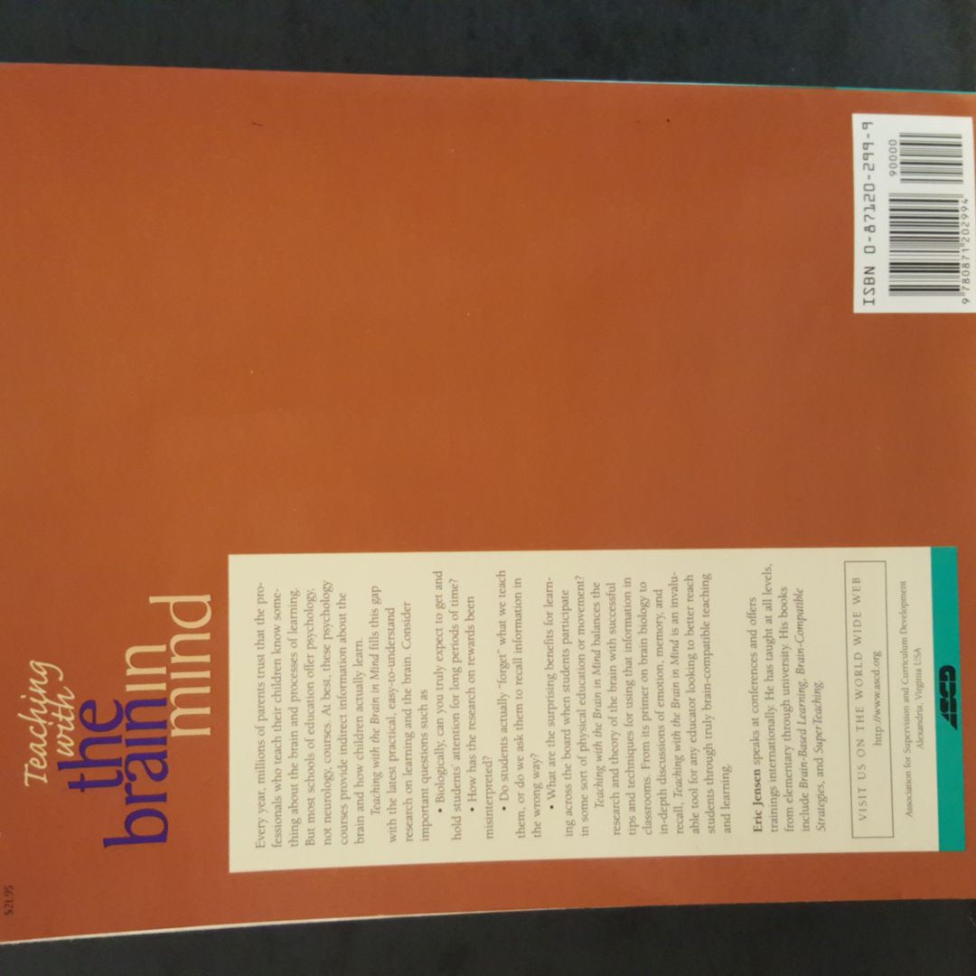 Teaching with the Brain in Mind by Eric Jensen