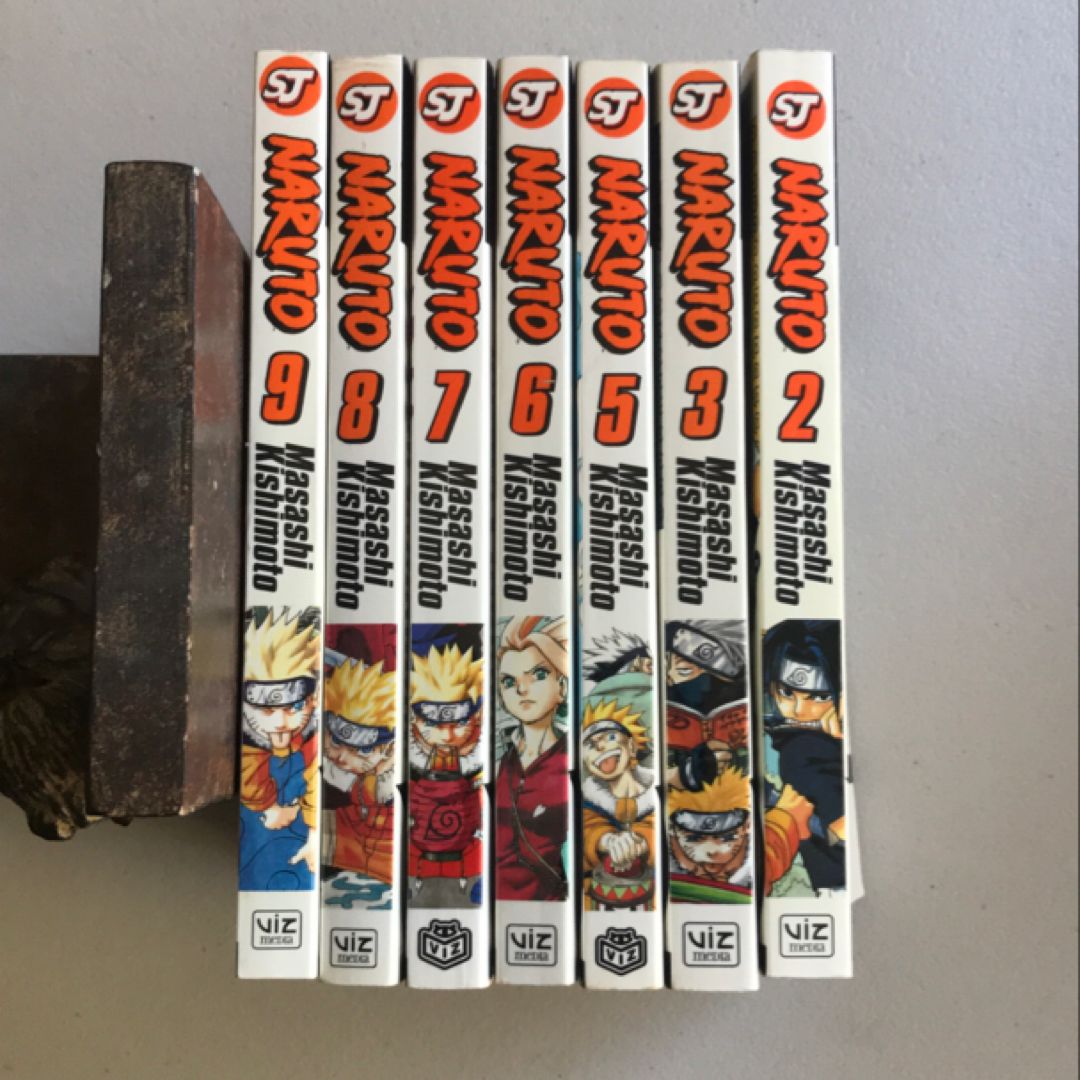 Naruto, Vol. 2-3 and 5-9