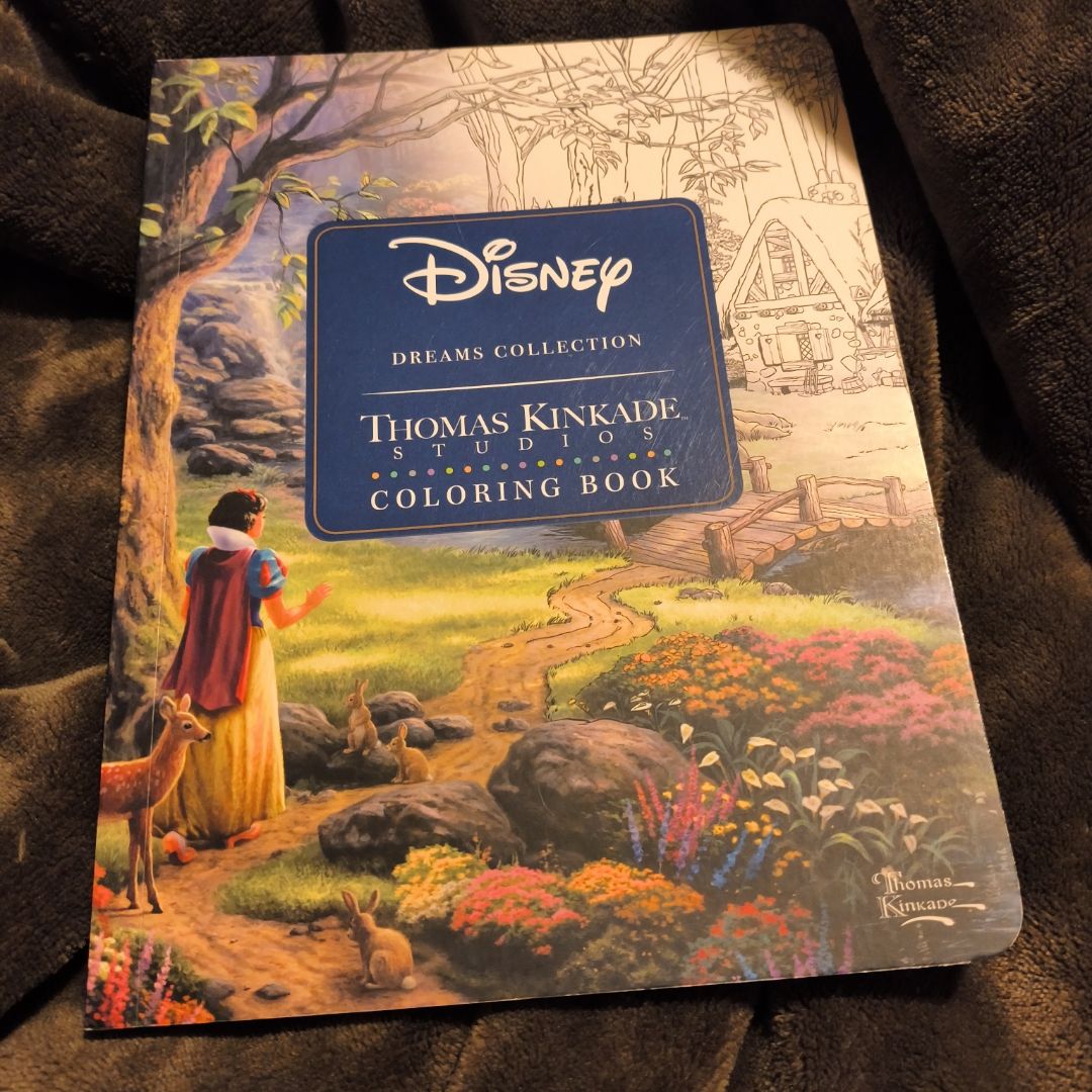 Disney Dreams Collection Thomas Kinkade Studios Coloring Book