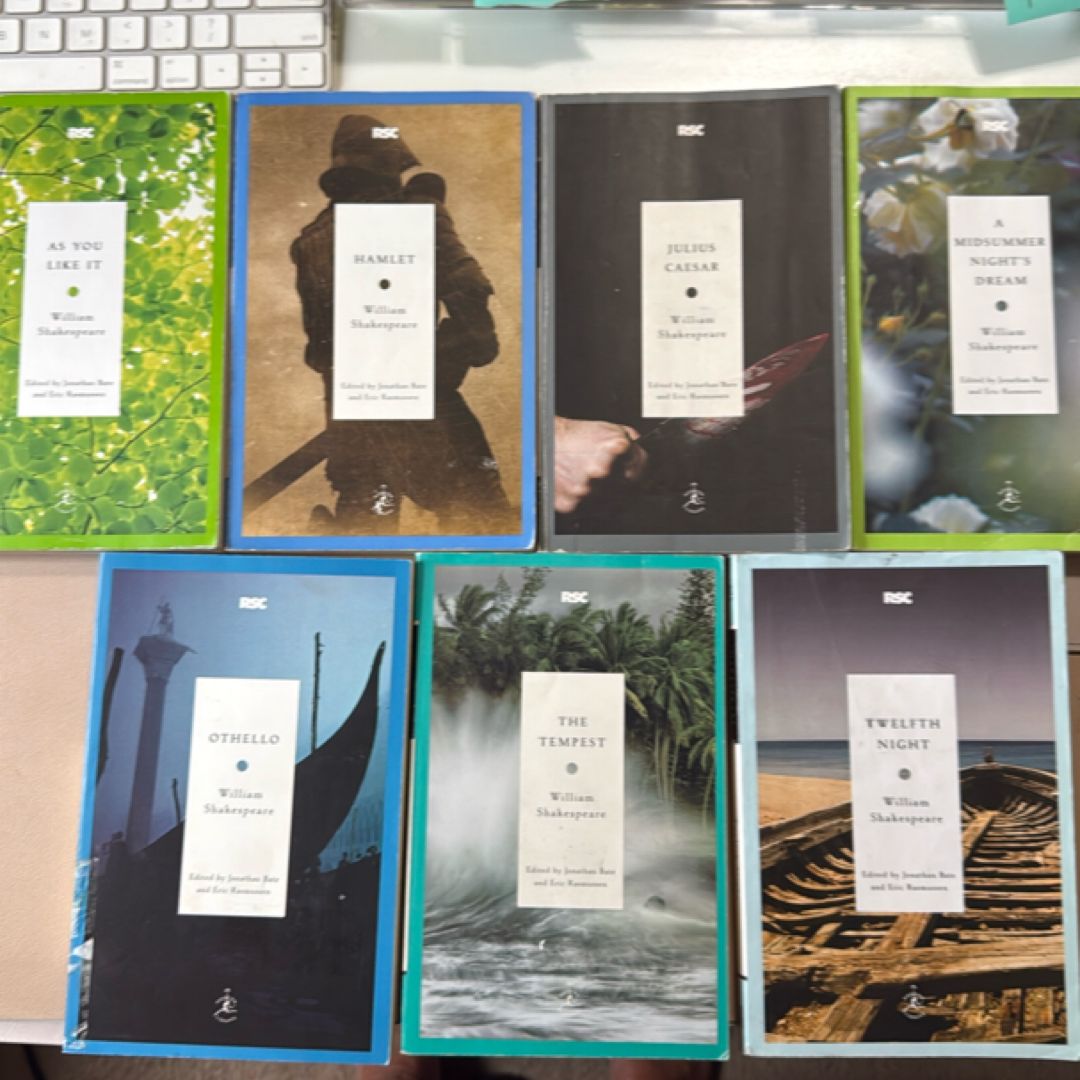 Shakespeare BUNDLE As You Like It Hamlet Julius Caesar Midsummers Noght Dream Othello The Tempest Twelfth Night