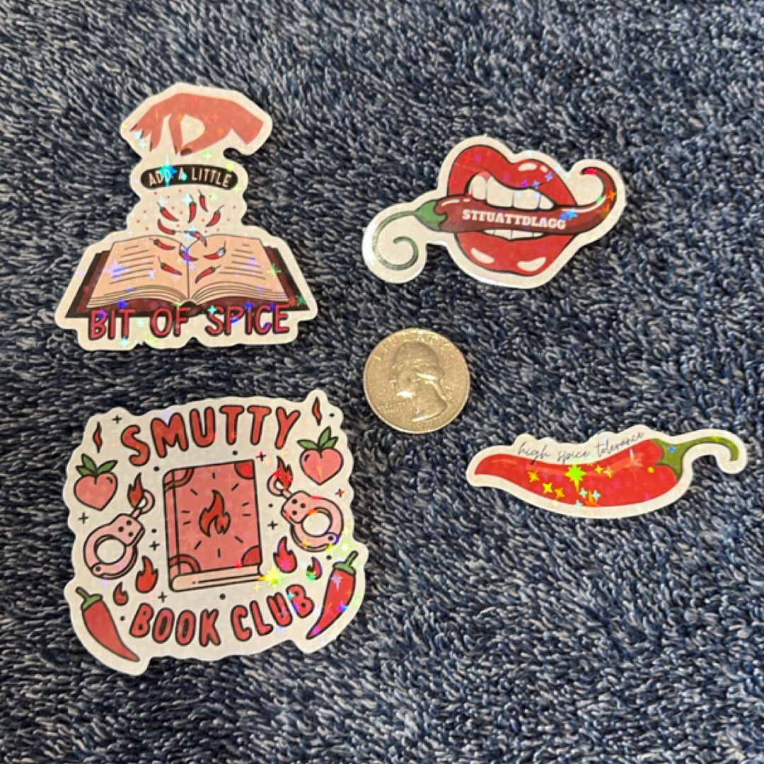 ‘Spicy’ Bookish Stickers