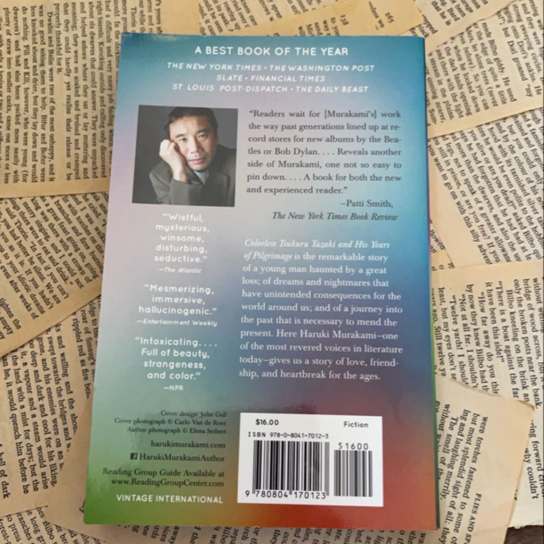 Colorless Tsukuru Tazaki and His Years of Pilgrimage