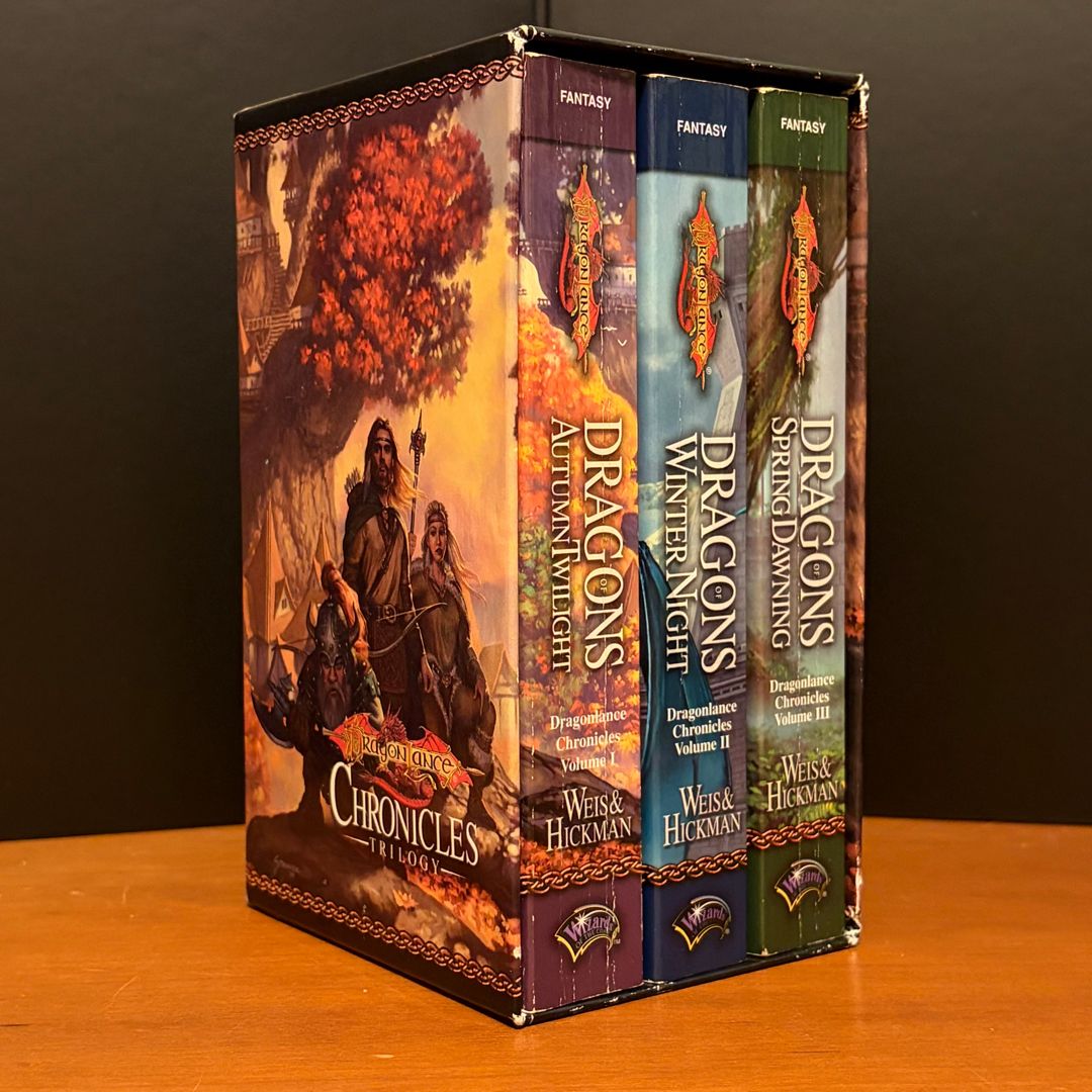 DragonLance: Complete Chronicles Trilogy Gift Box Set: Dragons of Autumn Twilight, Dragons of Winter Night, Dragons of Spring Dawning