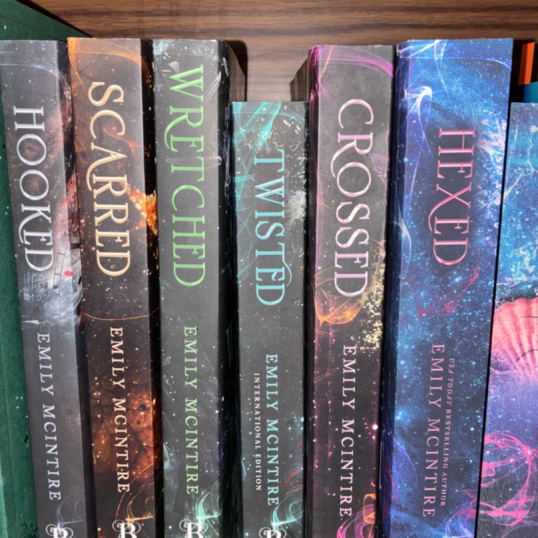 Never After Series Complete 6 Books Collection Set By Emily McIntire (Hexed, Hooked, Scarred, Wretched, Twisted & Crossed)