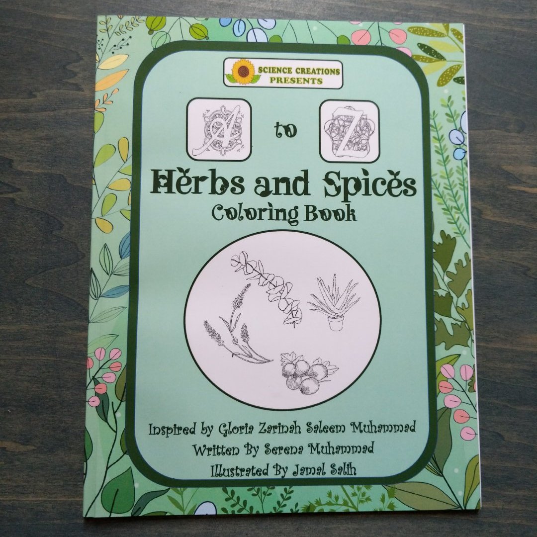 Science Creations A to Z Herbs and Spices Coloring Book