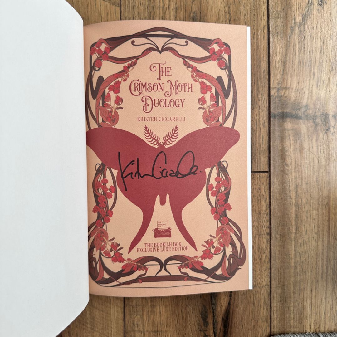 SIGNED CRIMSON MOTH DUOLOGY BOOKISH BOX DELUXE EDITION by Kristen