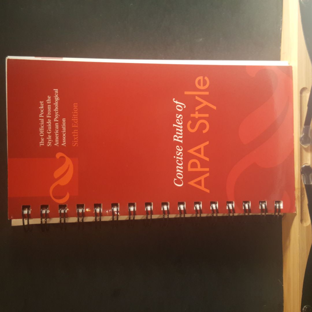 Concise Rules of APA Style