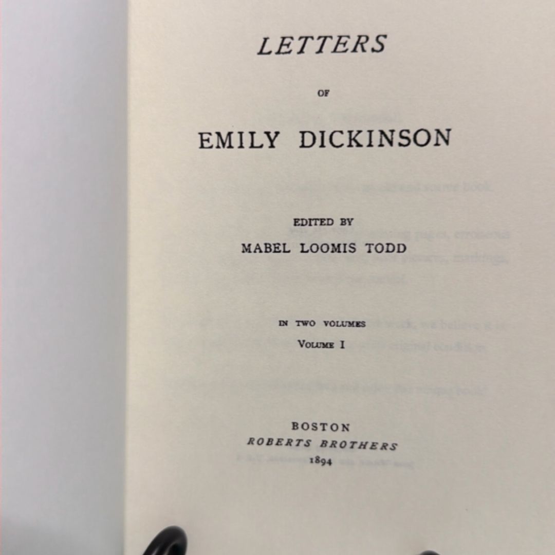 The Letters of Emily Dickinson