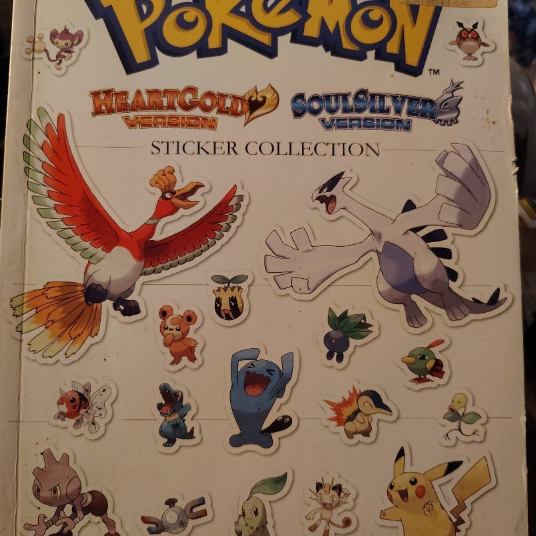 Pokemon Heartgold Soul Silver Sticker Collection