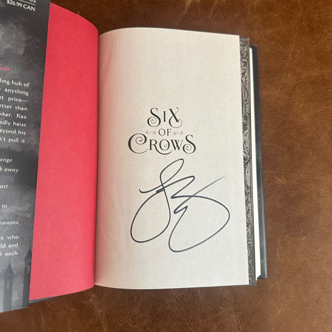 SIGNED six of crows by leigh bardugo