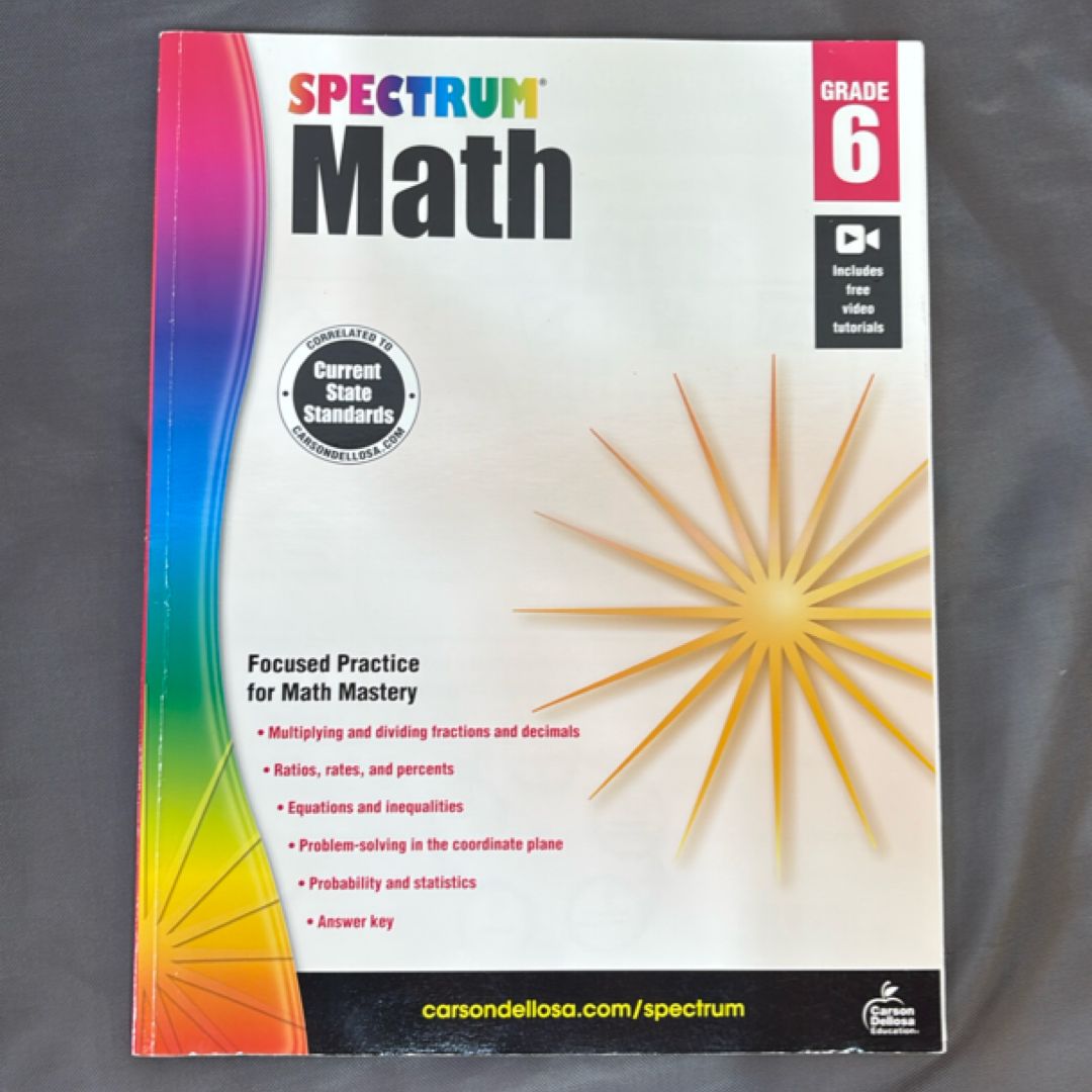Spectrum Math, Grade 6
