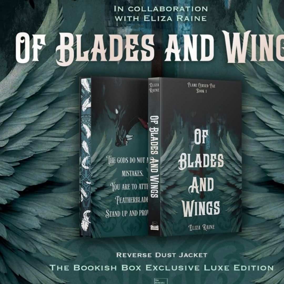 Bookish Box *SIGNED* Of Blades And Wings by Eliza Raine, Hardcover ...