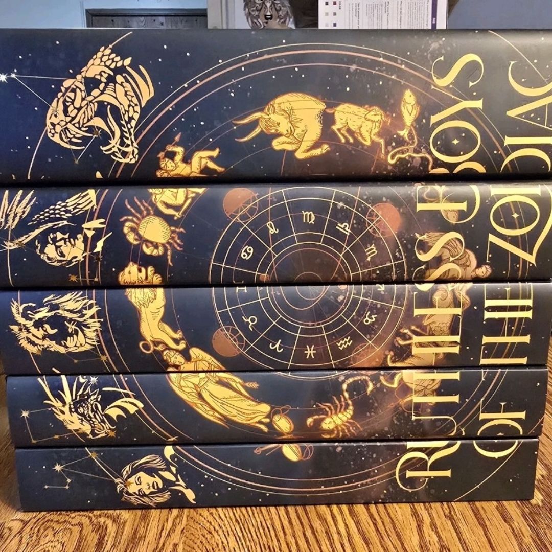 SIGNED Bookish Box Ruthless Boys Of The Zodiac 1-5 Complete Set