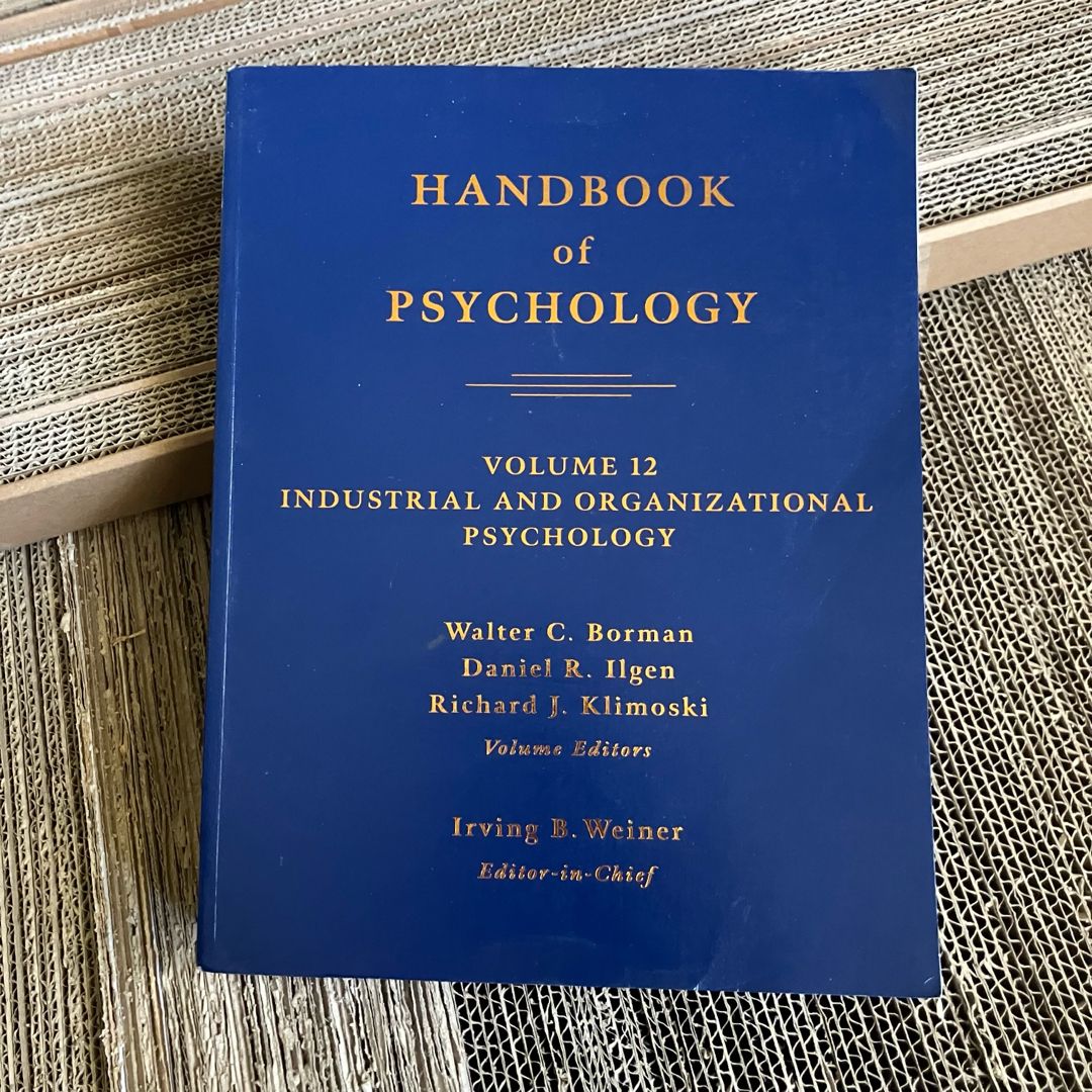 Handbook of Psychology