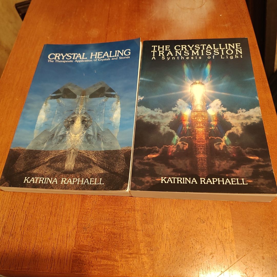 2 books of Crystal Trilogy by Katrina Raphaell 