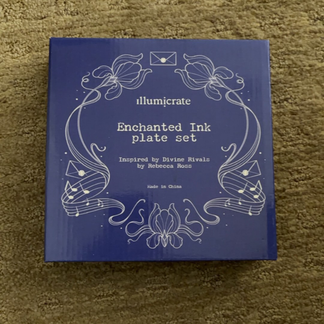 Illumicrate Enchanted Ink Plate Set Divine Rivals and Ruthless Vows