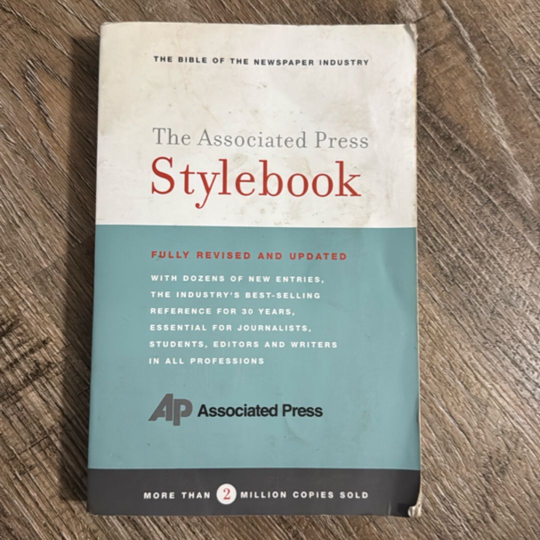 The Associated Press Stylebook by Norm Goldstein; Basic Books ...