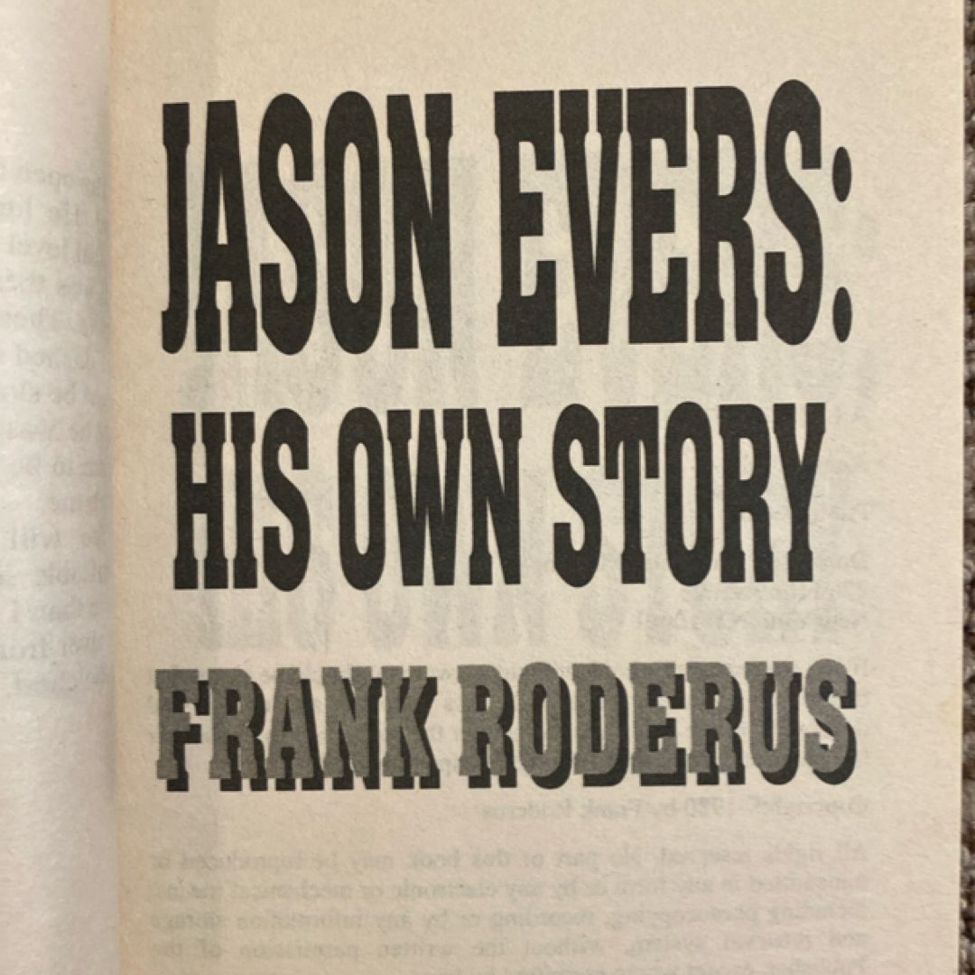 Jason Evers by Frank Roderus