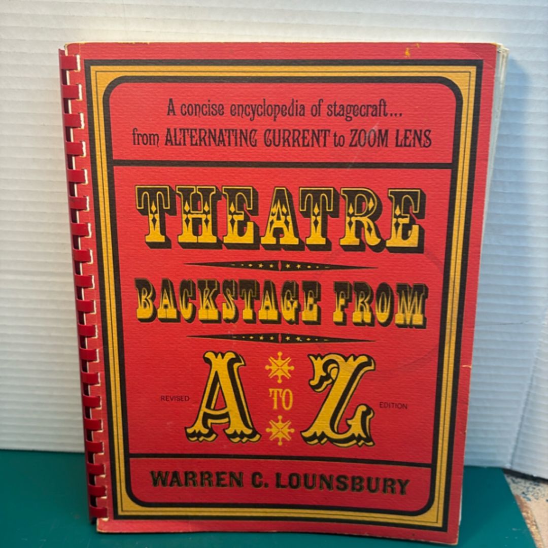 Theatre backstage from A to Z illustrated book 
