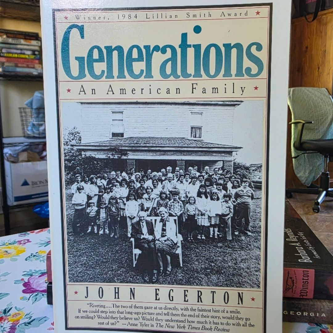 *Vintage 1986, First Touchstone Edition* Generations: An American Family <by John Egerton>