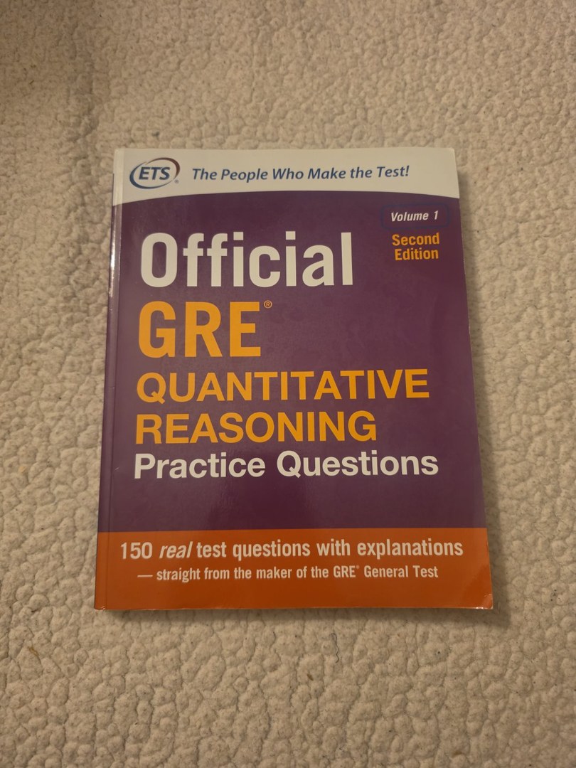Official GRE Quantitative Reasoning Practice Questions, Second Edition, Volume 1