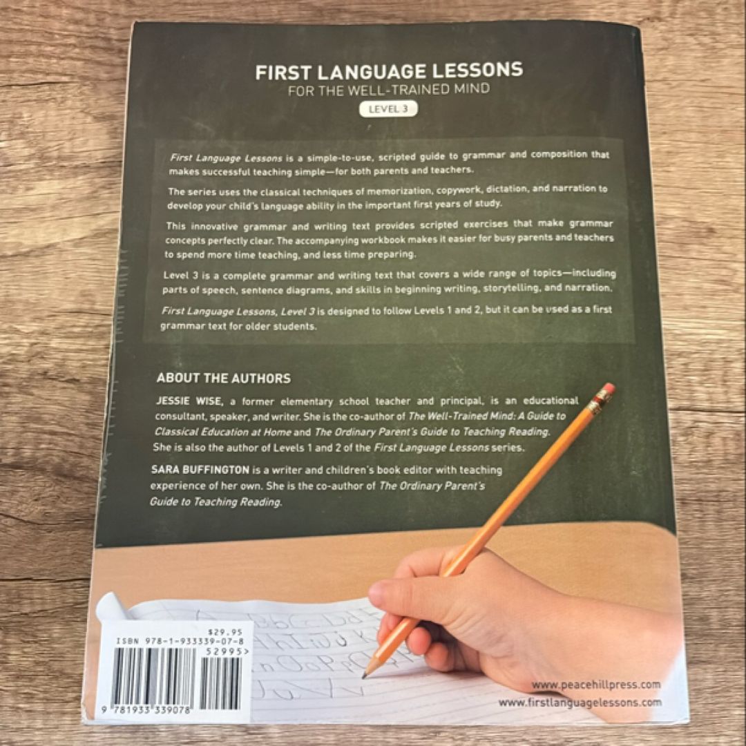 First Language Lessons for the Well Trained Mind Lvl 3 Instructo by ...