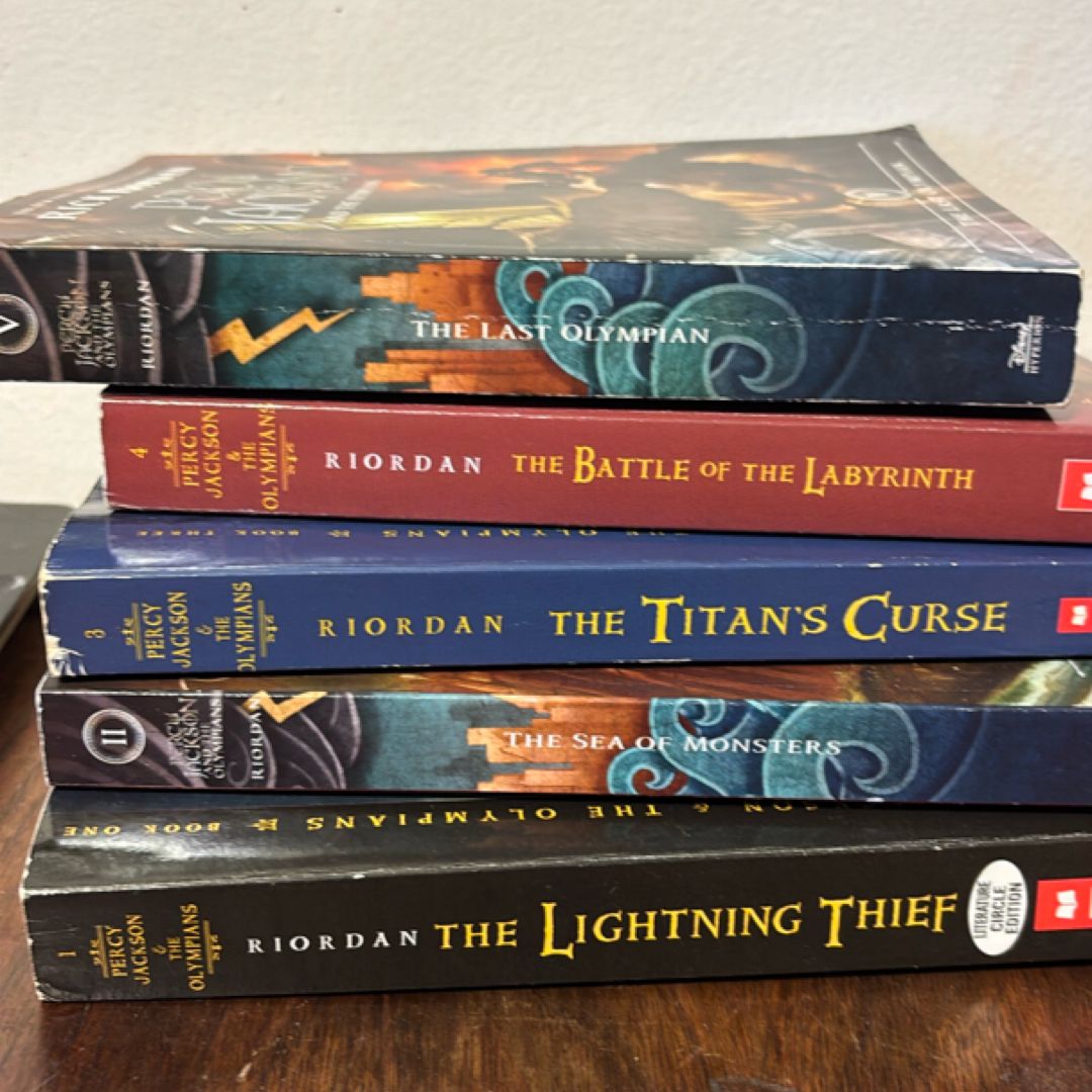 Percy Jackson books 1-5