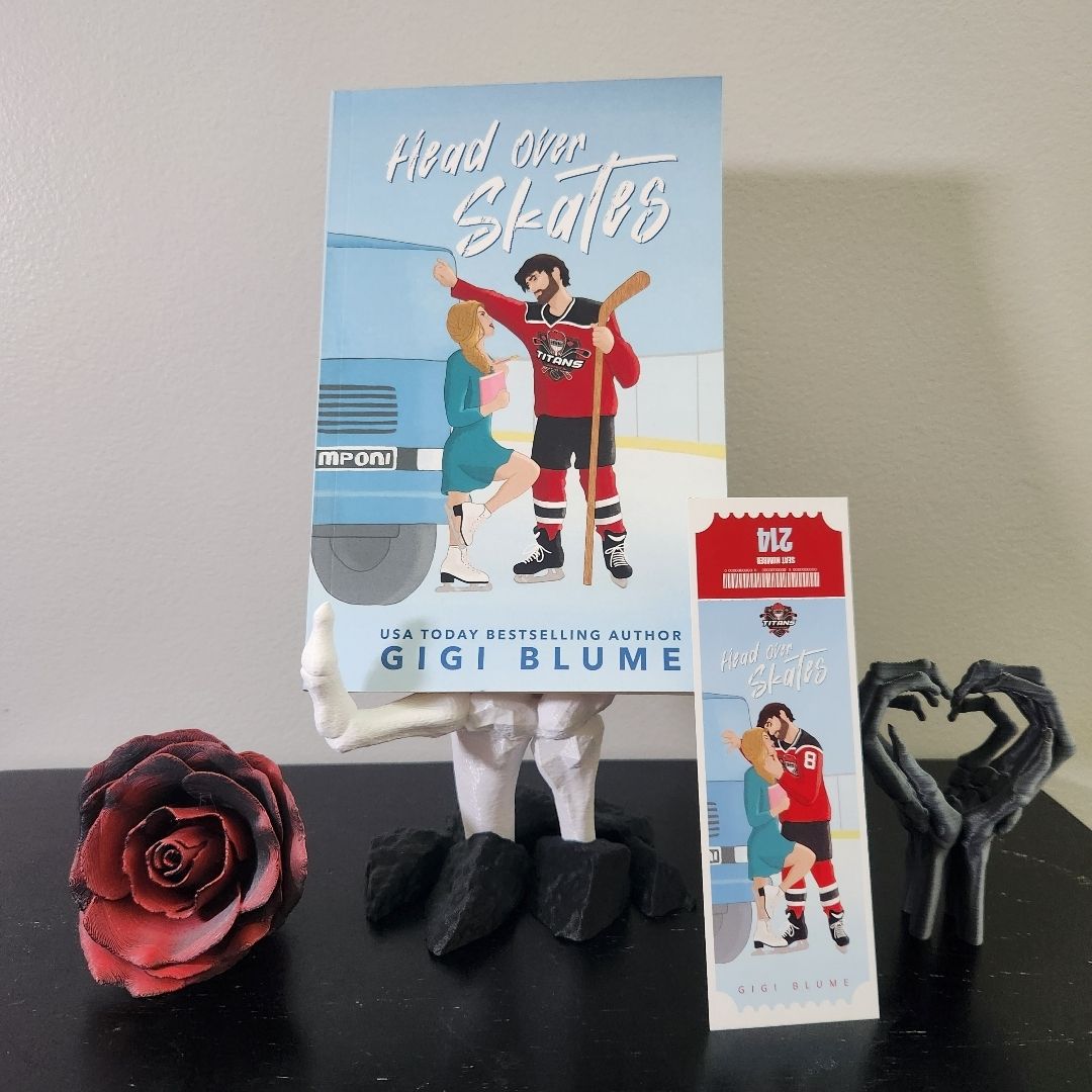 Head Over Skates INSCRIBED - Matching Bookmark