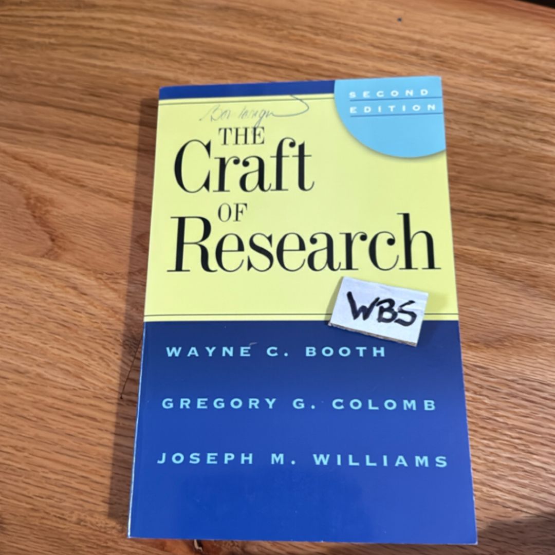The Craft of Research