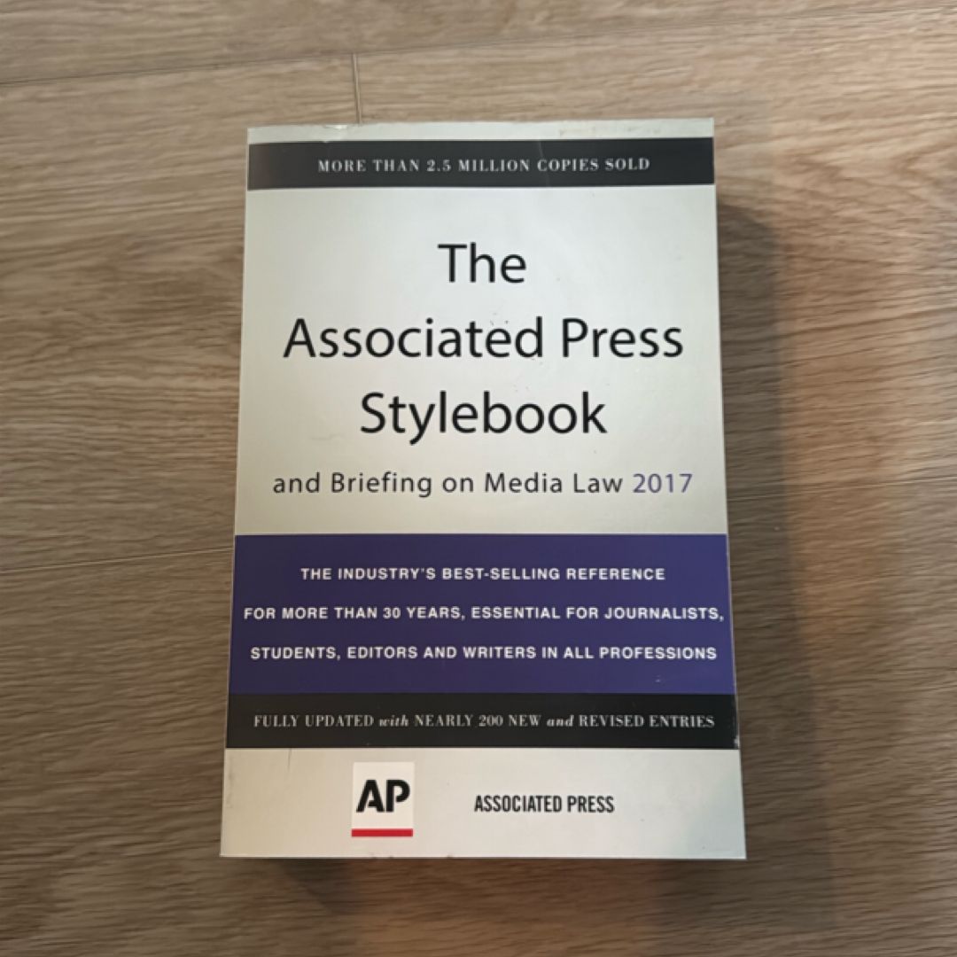 The Associated Press Stylebook 2017