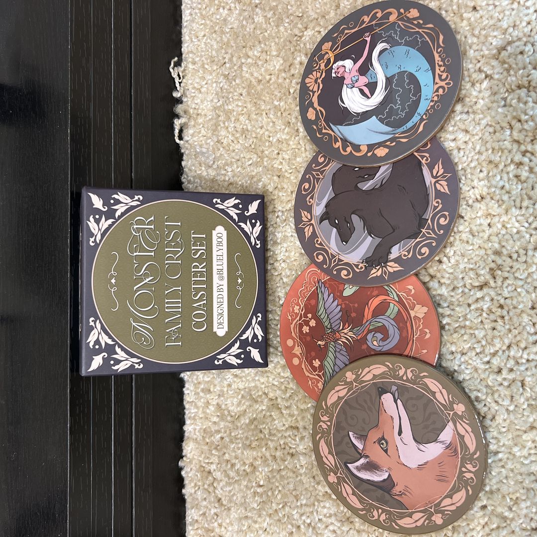 Only A Monster Coaster Set