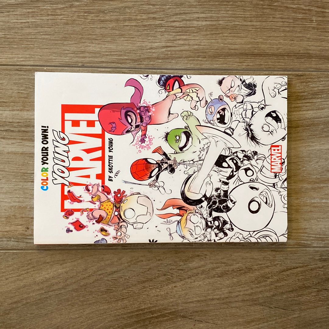 Color Your Own Young Marvel by Skottie Young