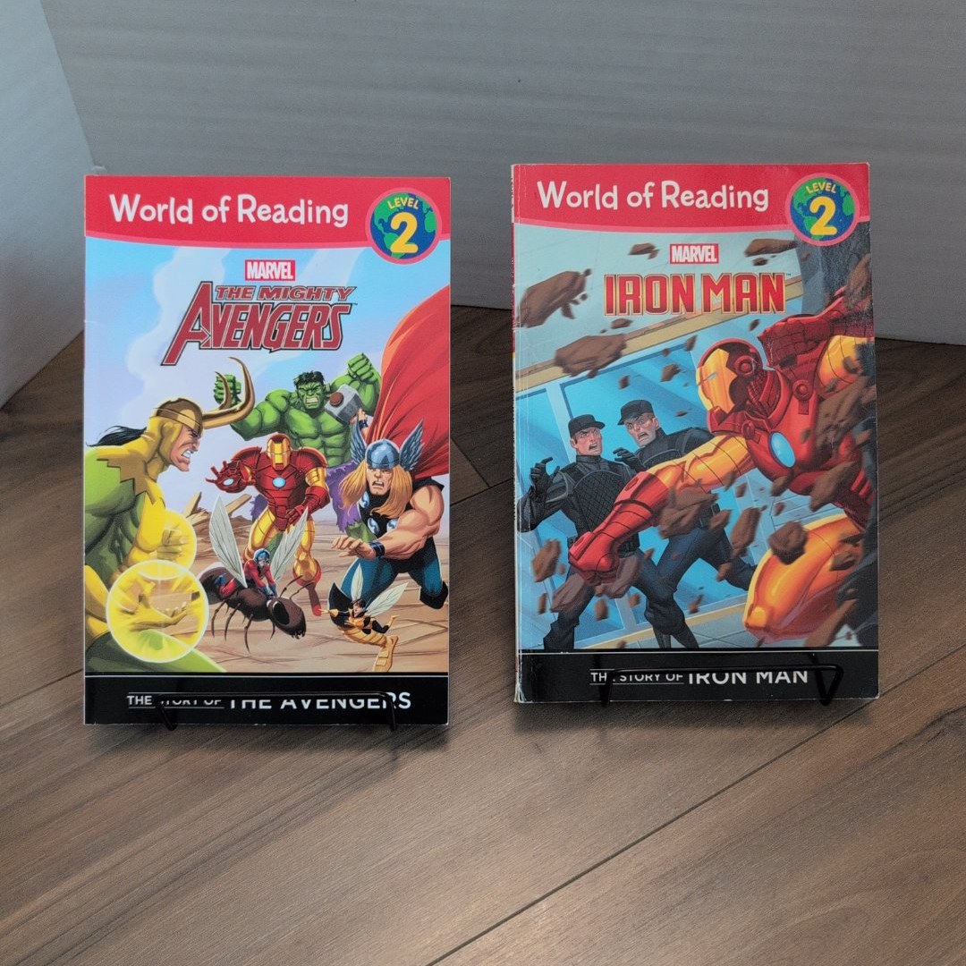 World of Reading (Level 2) Marvel Bundle- The Mighty Avengers• The Story of the Avengers, Iron Man• The Story of Iron Man