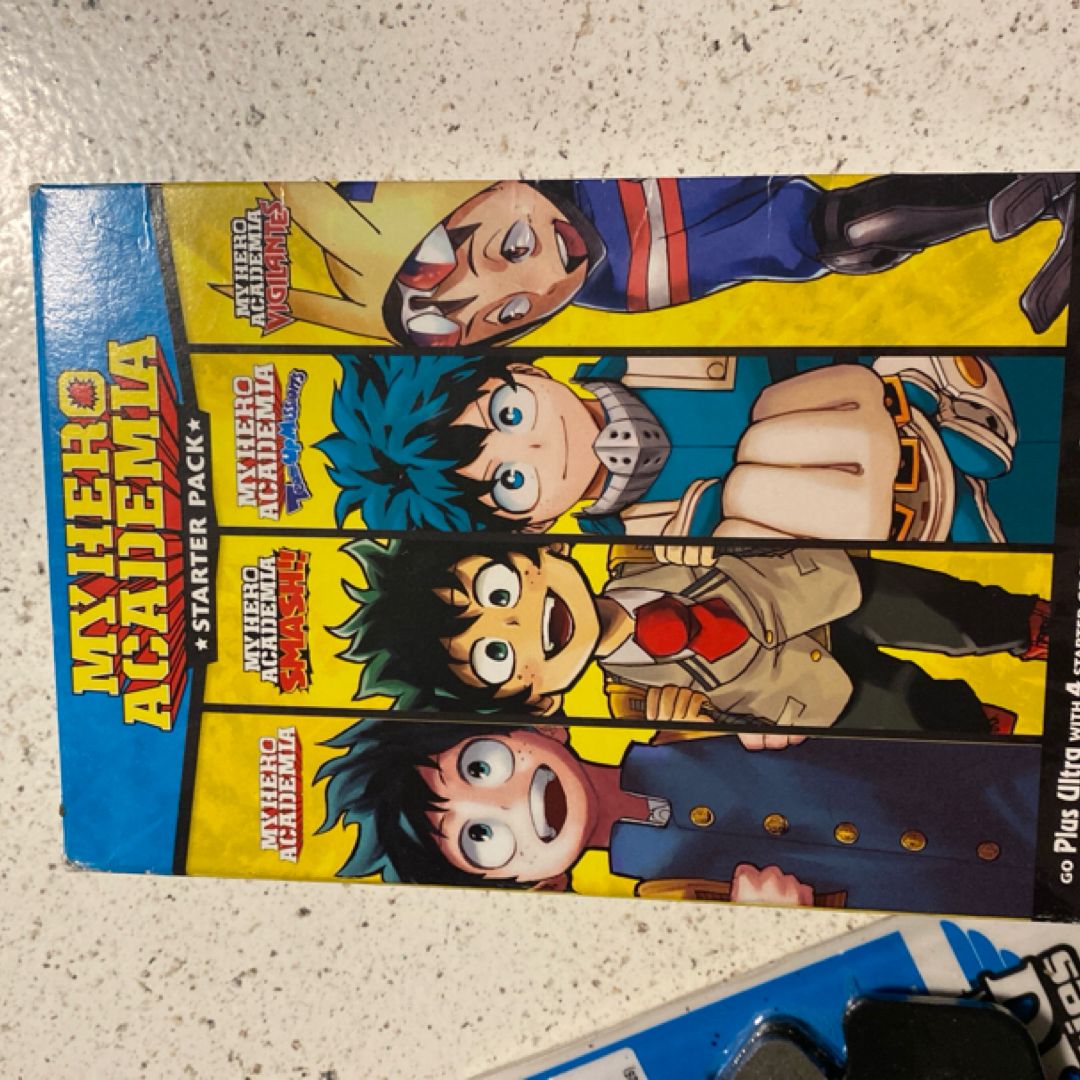 My Hero Academia Manga Set, 4 Volumes, Double-Sided Poster, Featuring: My Hero Academia, My Hero Academia Smash!!, My Hero Academia Team Up Missions, My Hero Academia Vigilantes