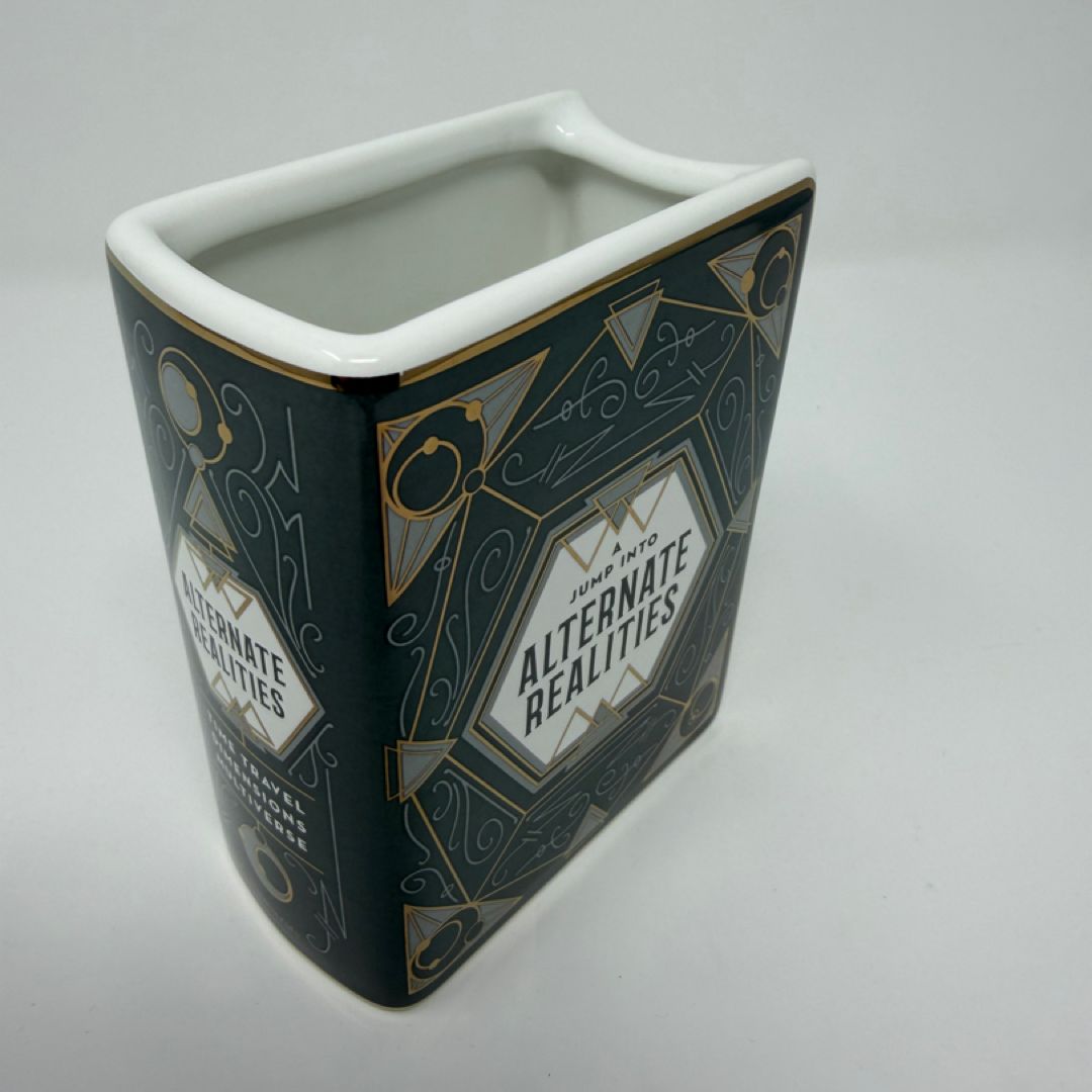 Alternate realities book pot/vase