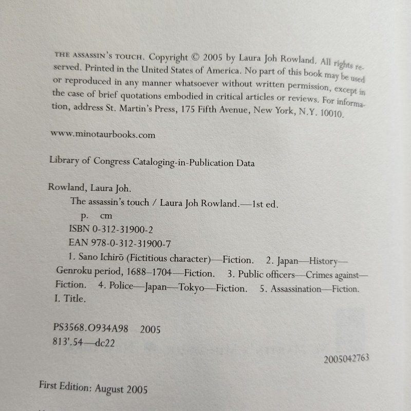 The Assassin's Touch