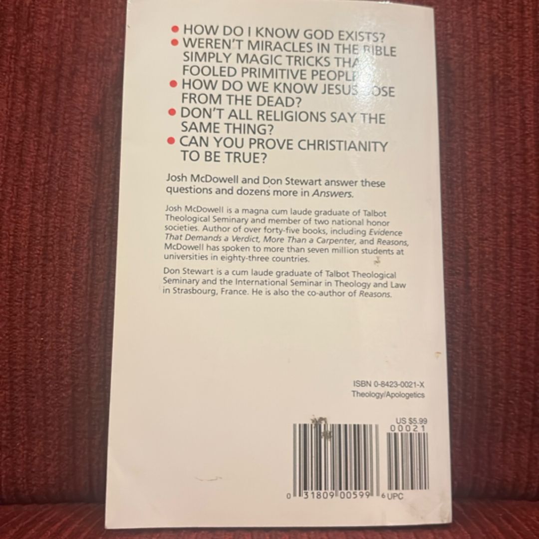 Answers to Tough Questions