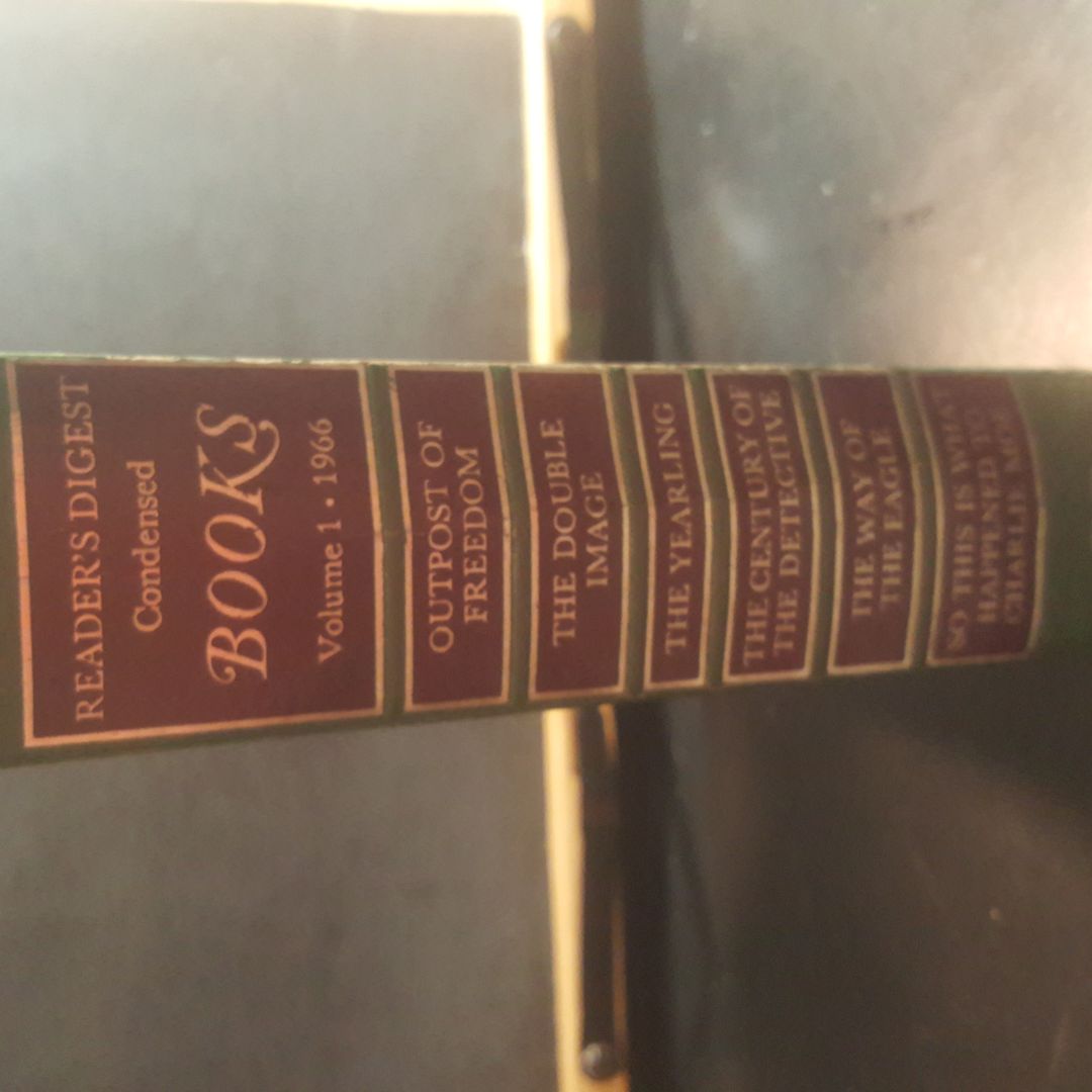 Reader's Digest condensed books Volume 1 1966 | PangoBooks
