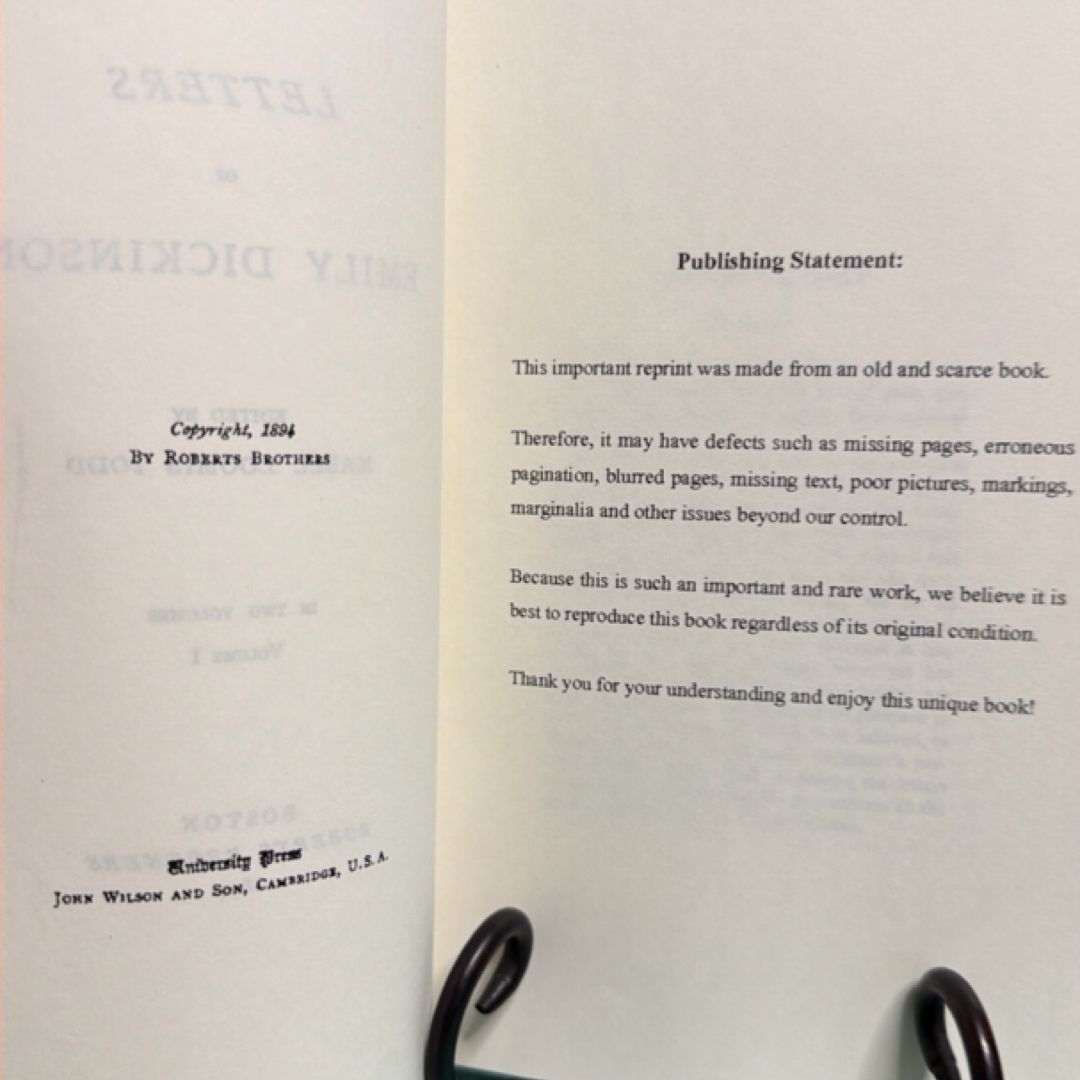 The Letters of Emily Dickinson