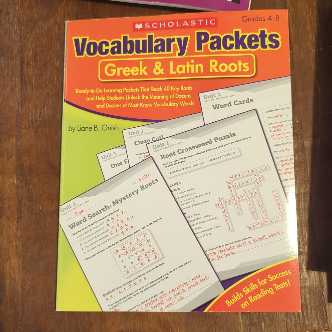Vocabulary Packets: Greek and Latin Roots