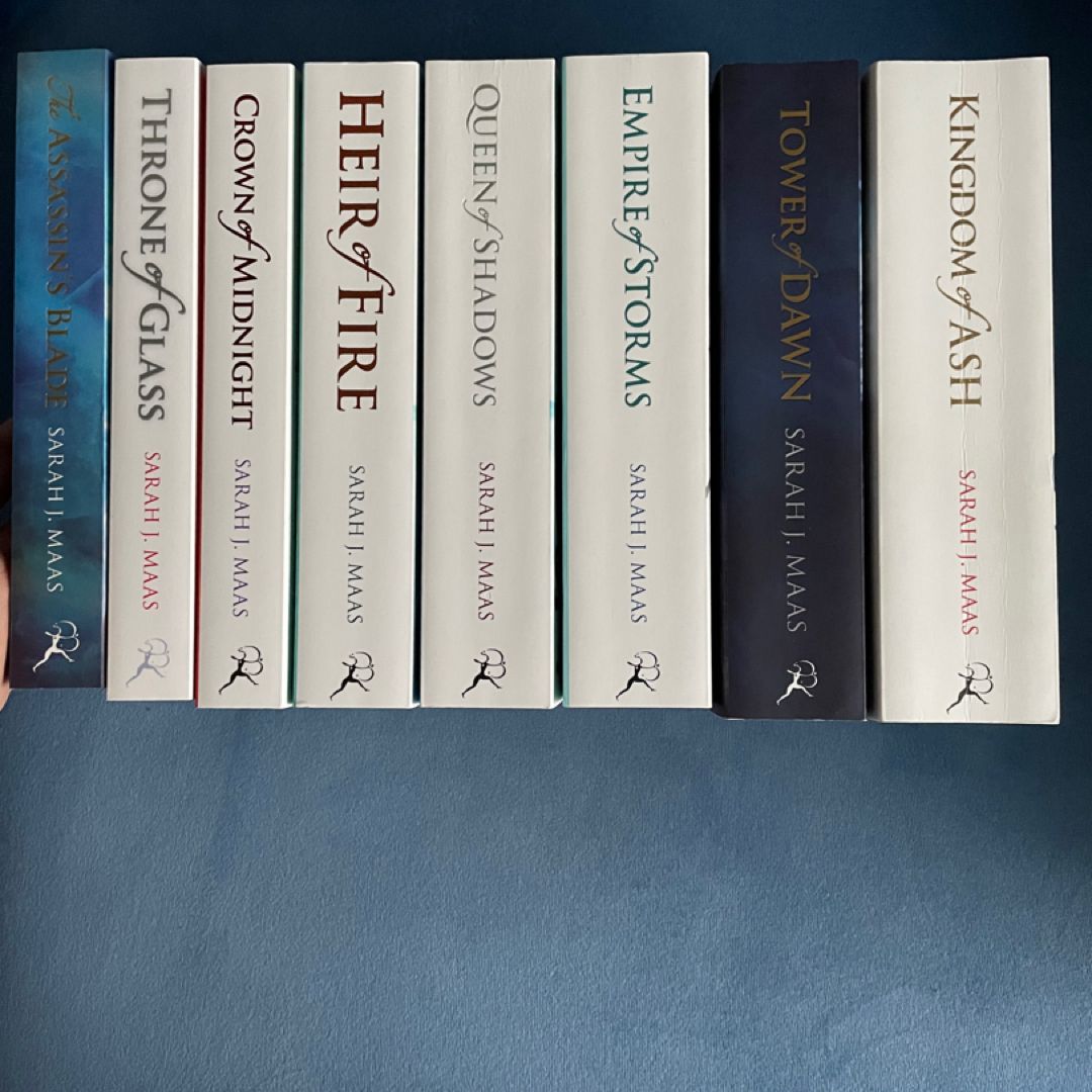UK OOP Throne of Glass Complete Series