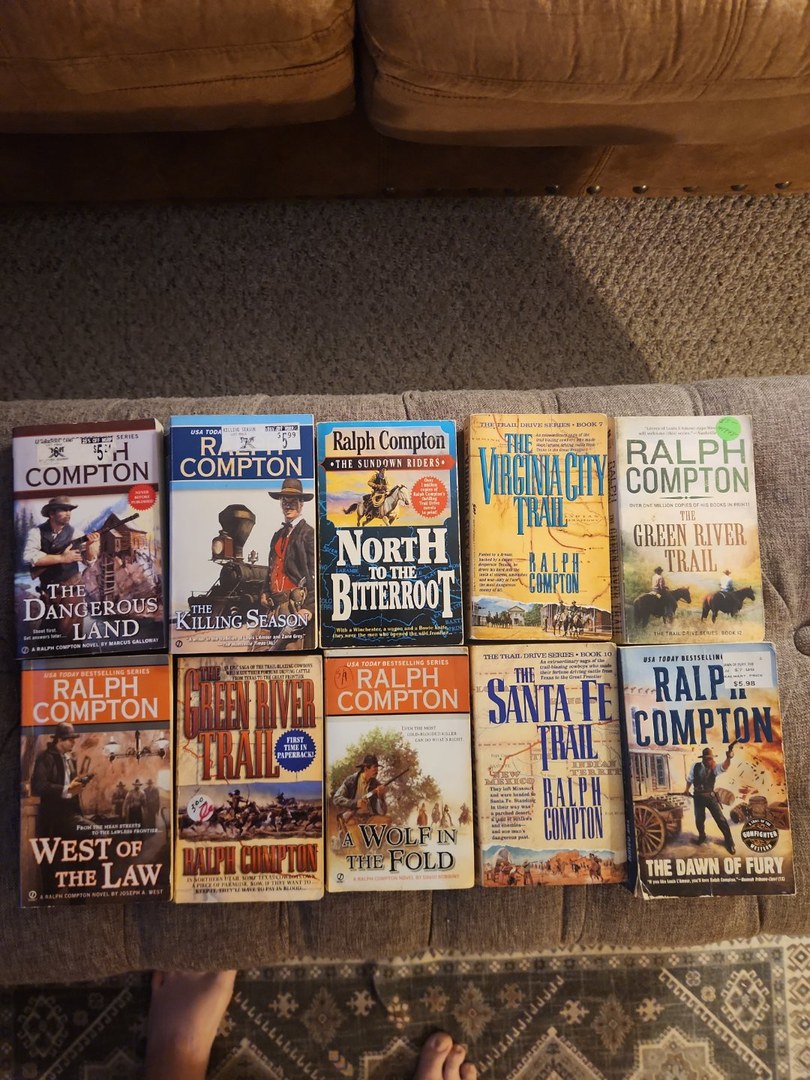 Ralph Compton Lot of 10 Western Paperback Books 