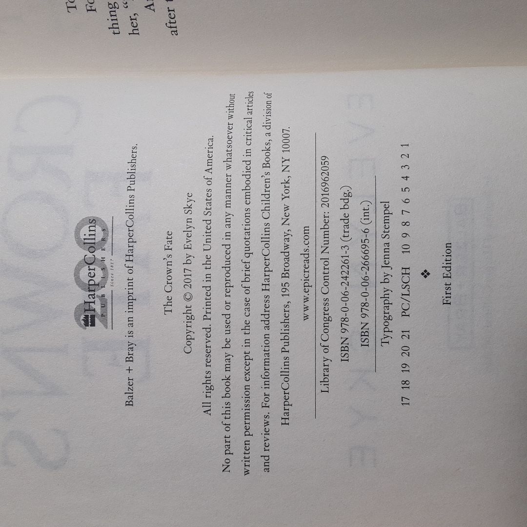 (First Edition) The Crown's Fate