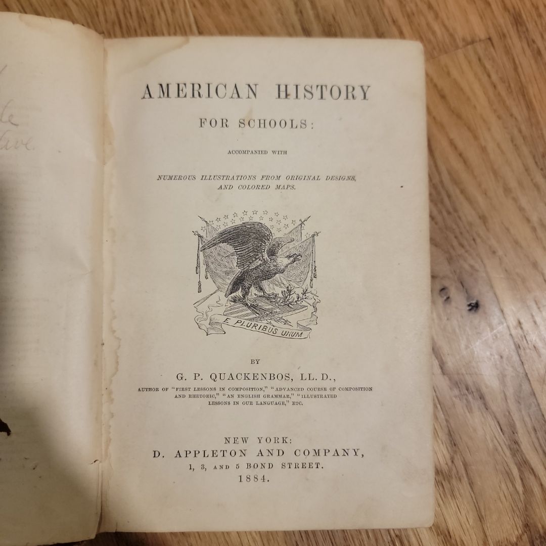 AMERICAN HISTORY

FOR SCHOOLS: 1884