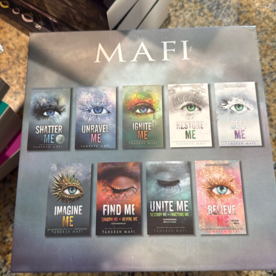 By Tahereh Mafi | New 9 Books Box Set (Unite Me, Believe Me, Imagine Me, Find Me, Unravel Me, Unravel Me, Defy Me, Restore Me, Ignite Me, Shatter Me)
