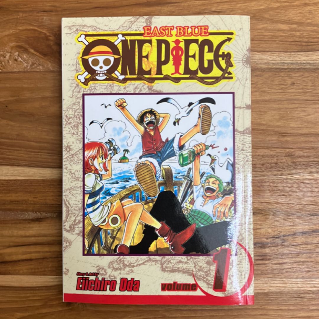 One Piece, Vol. 1 (first print, foil) by Eiichiro Oda, Paperback