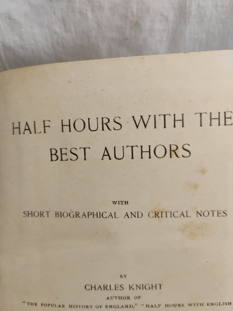 Half. Hours with the Best Authors 