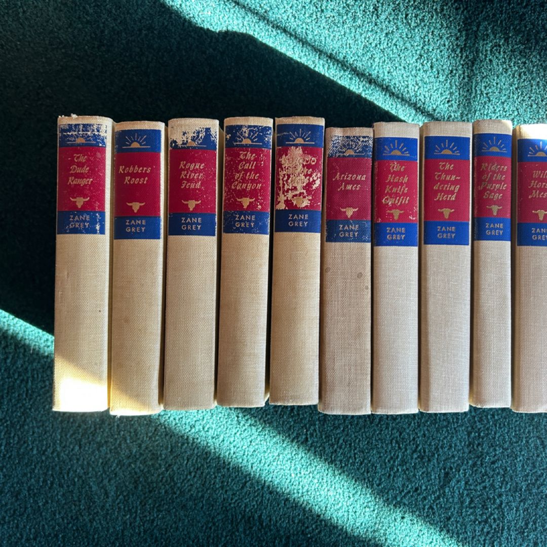 Zane Grey - Bundle of 10 Classic Westerns - Dude Rancher, Rogue River Feud