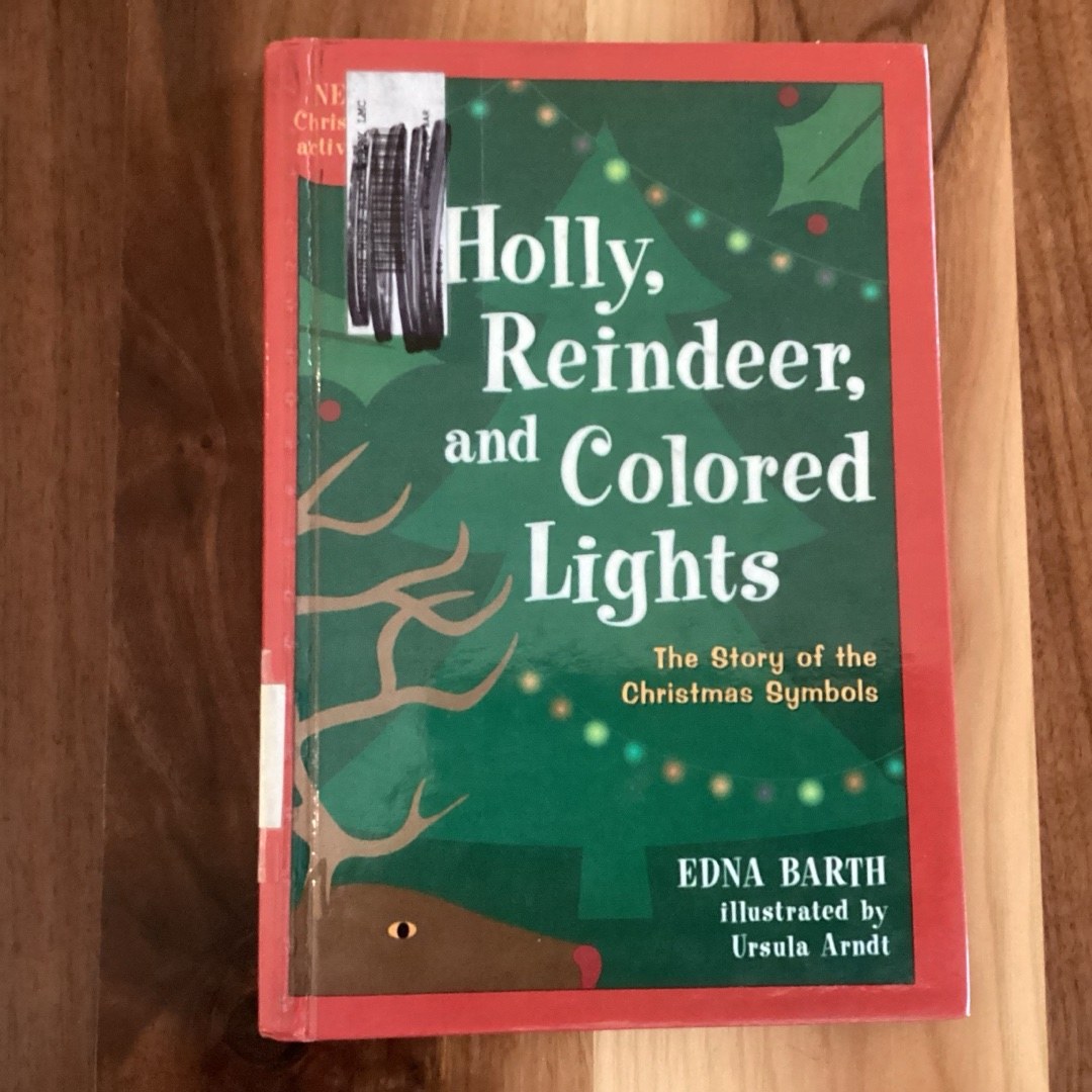 Holly, Reindeer, and Colored Lights